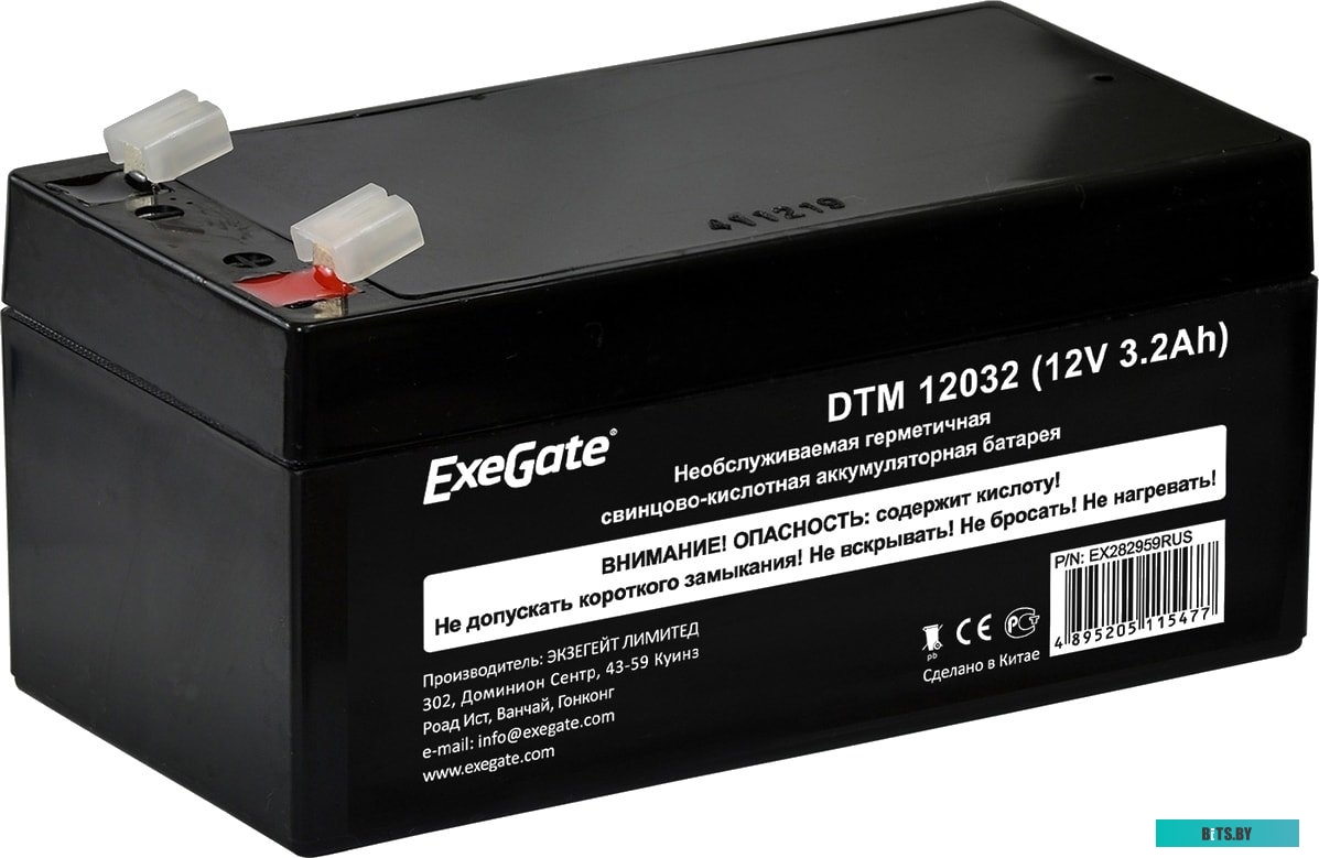 Аккумулятор для ИБП ExeGate DTM 12032 (12В, 3.2 А·ч) <EX282959RUS>