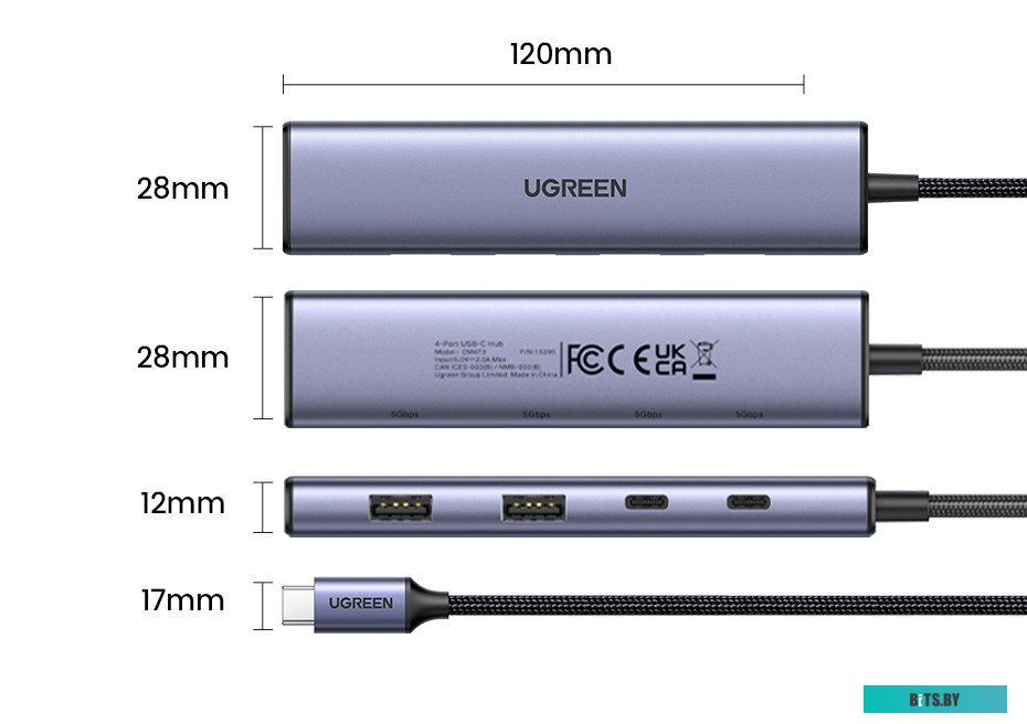 Док-станция Ugreen CM473 15395