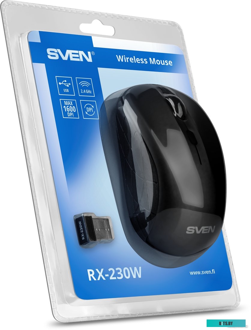 Мышь беспроводная SVEN RX-230W SV-017835 черный