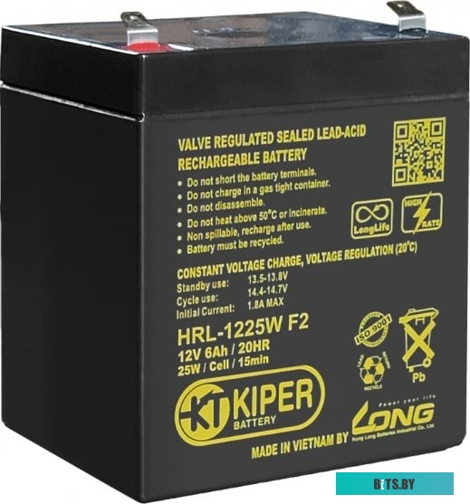 Аккумулятор для ИБП Kiper HRL-1225W F2 (12В/6 А·ч)