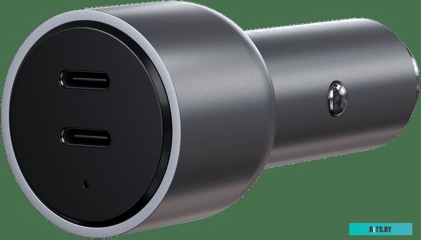 Автомобильное зарядное устройство Satechi 40W Dual USB-C PD ST-U2C40CCM