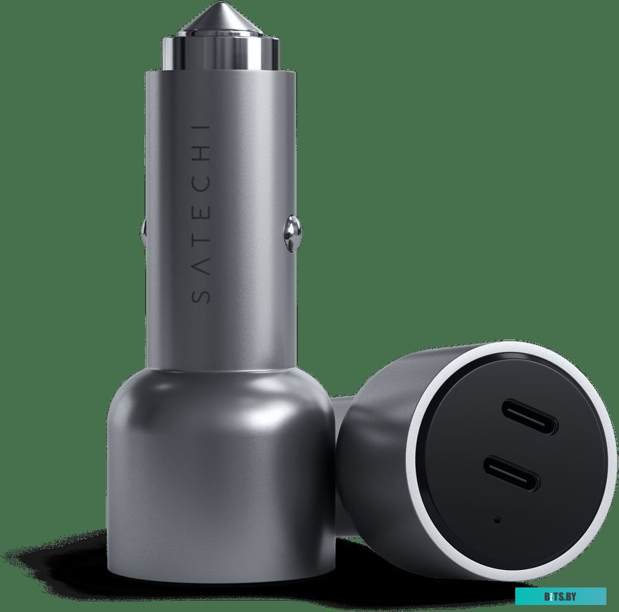 Автомобильное зарядное устройство Satechi 40W Dual USB-C PD ST-U2C40CCM