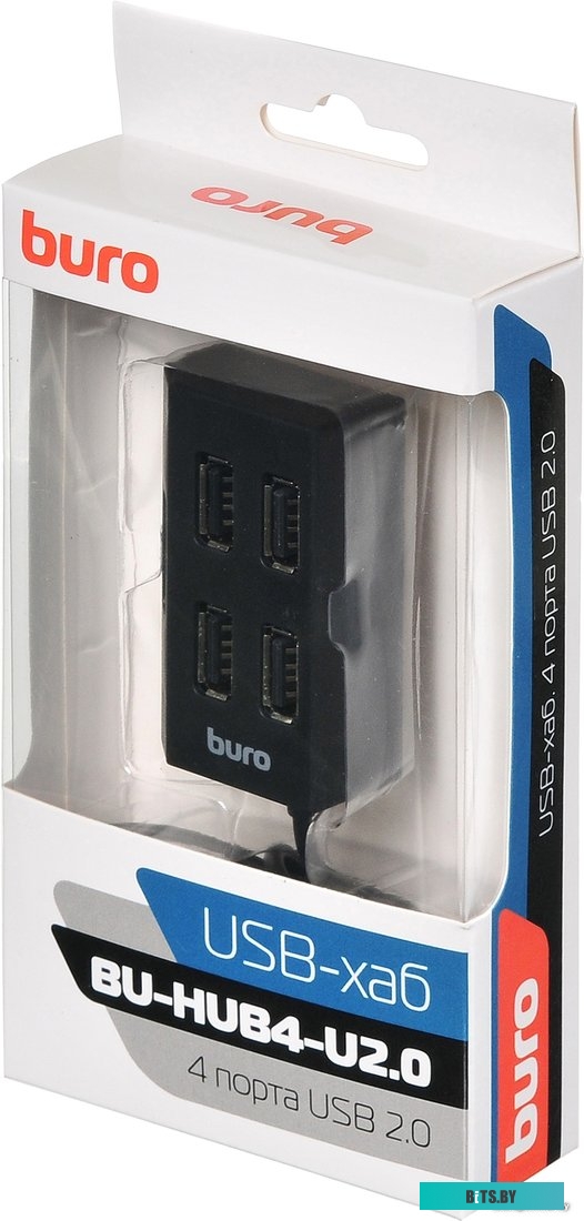 Концентратор USB (Хаб) Buro BU-HUB4-U2.0