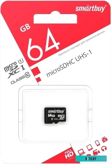Карта памяти SmartBuy microSDXC SB64GBSDCL10-00 64GB