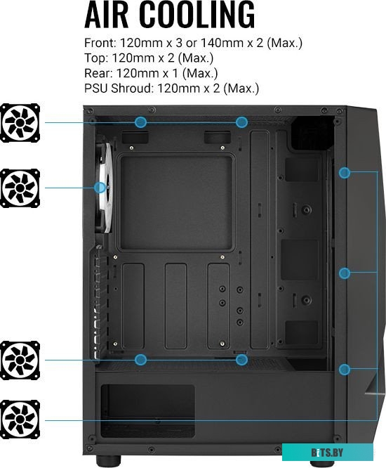 Компьютерный корпус AeroCool Scape-G-BK-v1 936990