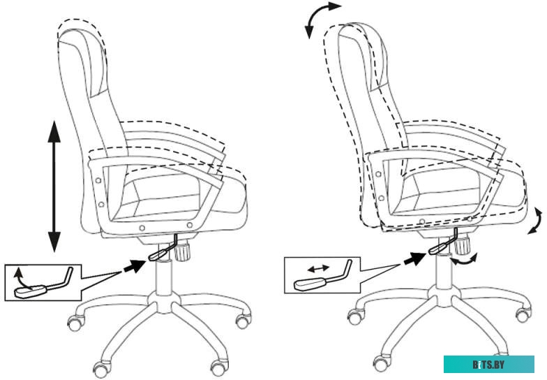 Офисное кресло (Стул) Бюрократ T-800N (черный) <T-800N/BLACK>