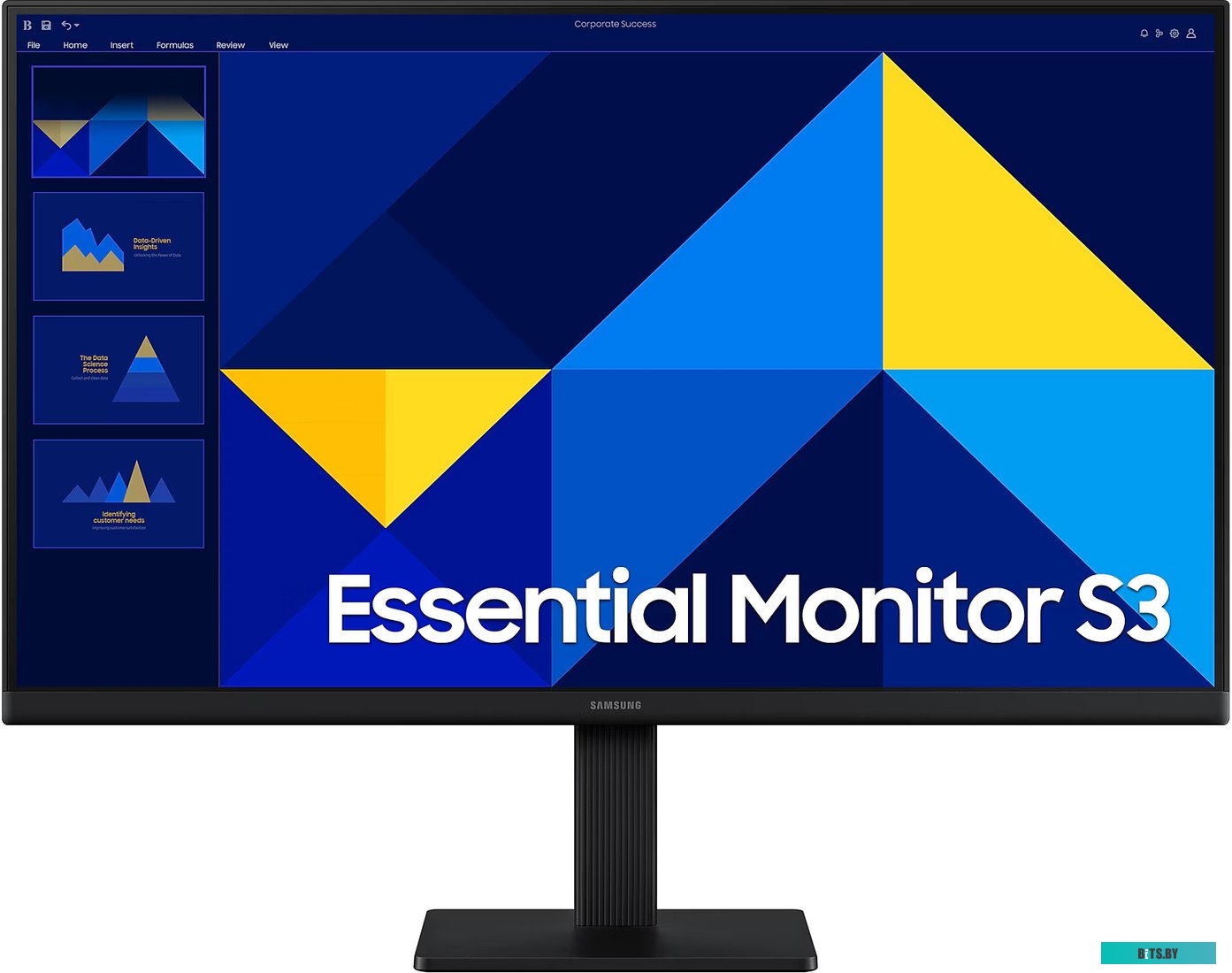 Монитор Samsung 23.8" S24D300GAI, 16:9, IPS, FHD, 5ms, 250cd, 100Hz, VGA, HDMI LS24D300GAIXCI