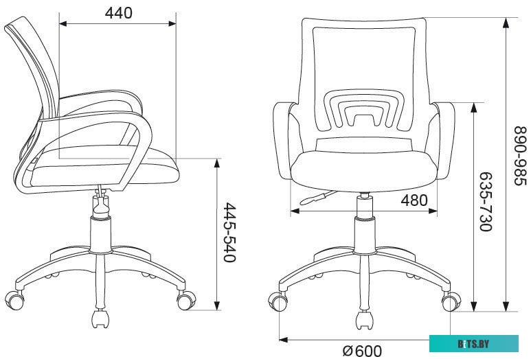 Офисное кресло (Стул) Бюрократ CH-695NLT (черный) <CH-695NLT/BLACK>