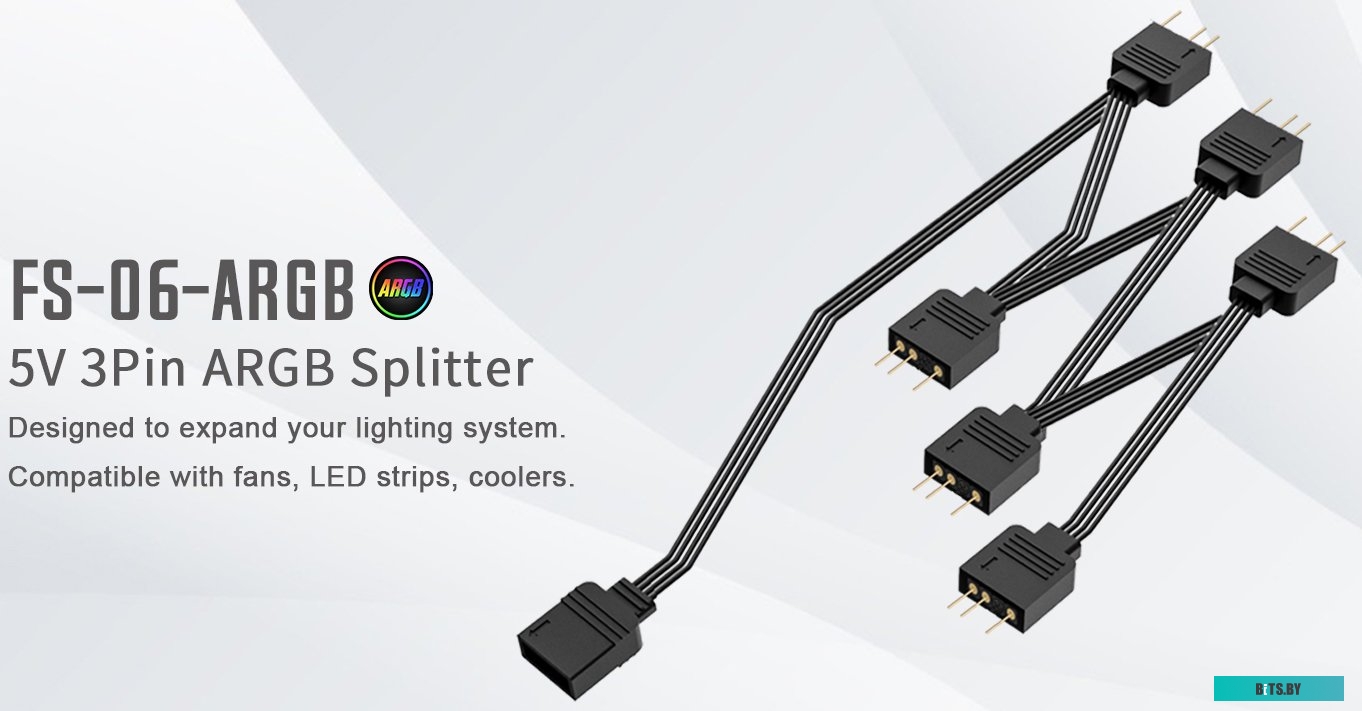 Разветвитель подсветки ID-Cooling FS-06 ARGB 