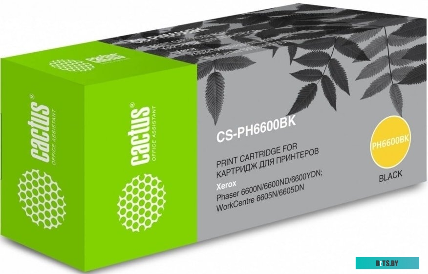 Картридж CACTUS CS-PH6600BKW (аналог Xerox 106R02236)