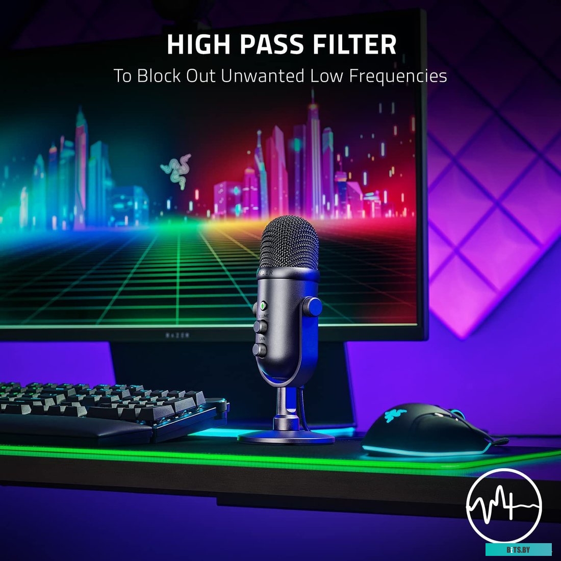 Микрофон Razer Seiren V2 Pro <RZ19-04040100-R3M1>
