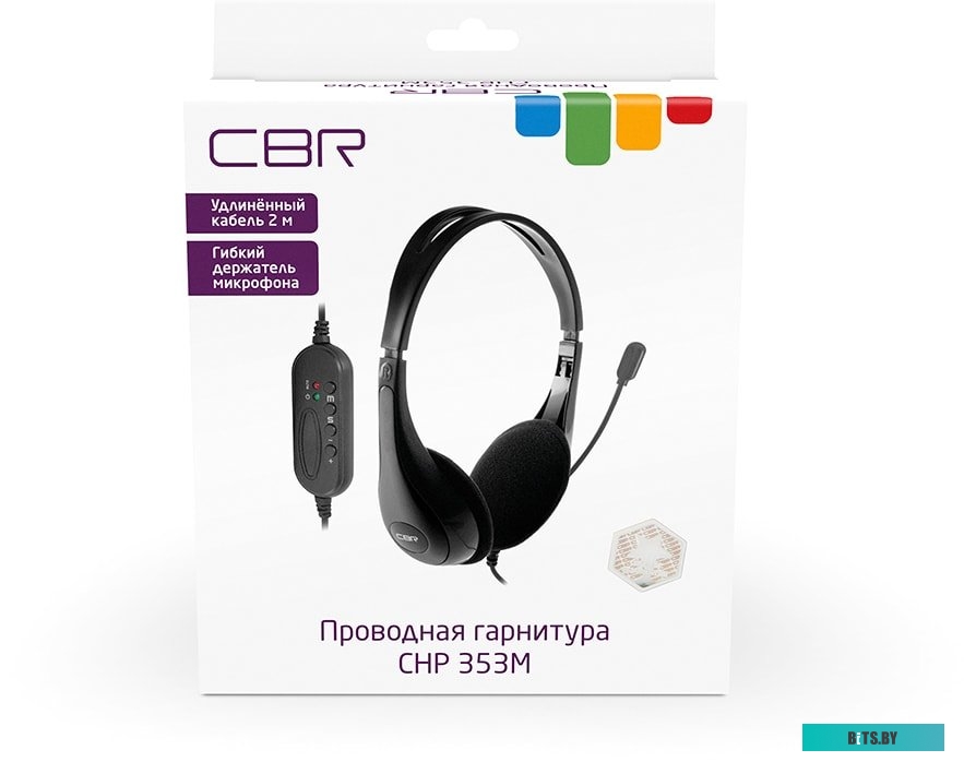 Наушники (Гарнитура) CBR 353M (черный)