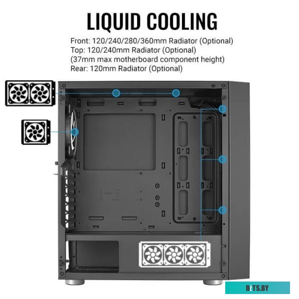 Корпус AeroCool Skribble SKRIBBLE-G-BK-V1