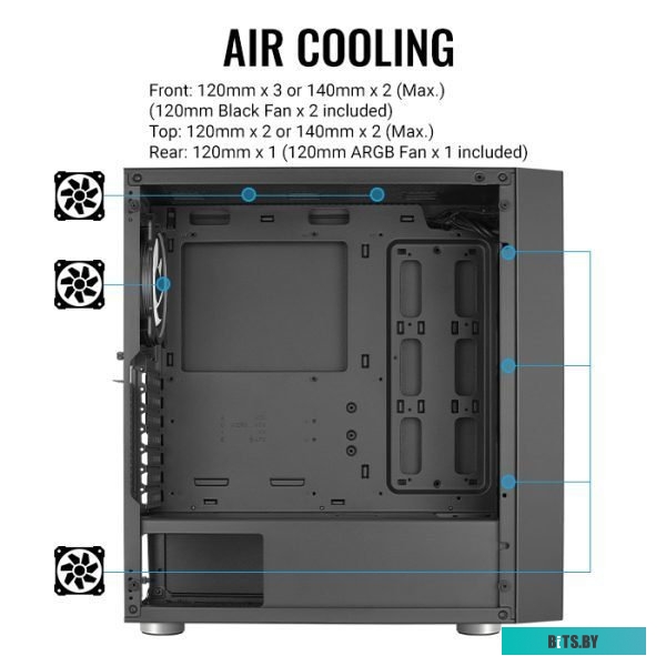 Корпус AeroCool Skribble SKRIBBLE-G-BK-V1