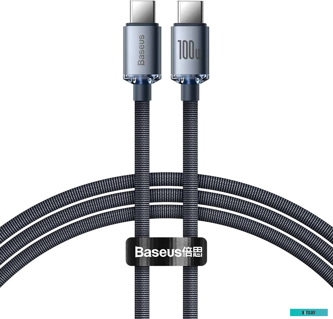 Кабель Baseus CAJY000601 USB Type-С - USB Type-C (1.2 м, черный)