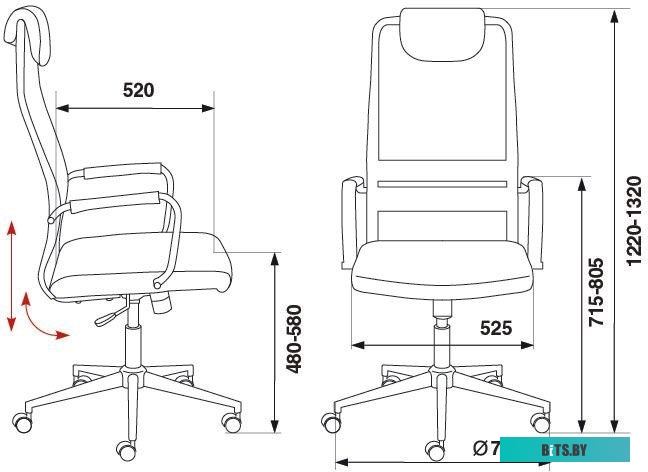 Офисное кресло (Стул) Бюрократ KB-9N/ECO/OR-12 (бежевый)