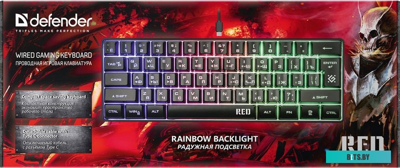 Клавиатура Defender Red GK-116 <45117>
