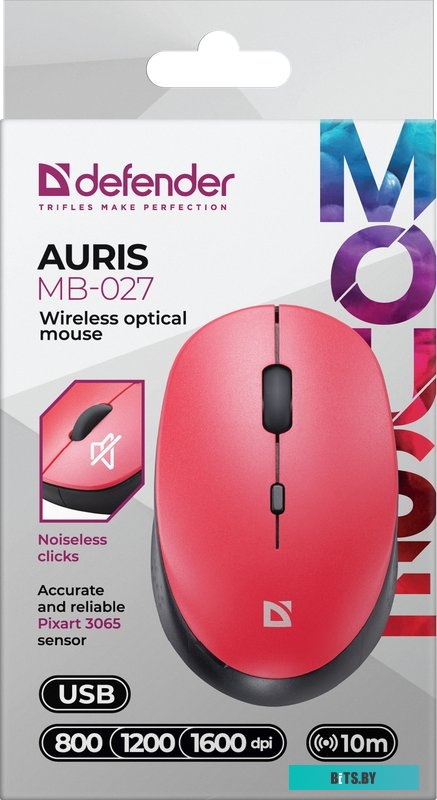 Мышь Defender Auris MB-027 (красный)