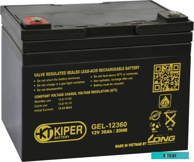 Аккумулятор для ИБП Kiper GEL-12360 (12В/36 А·ч) <8413>