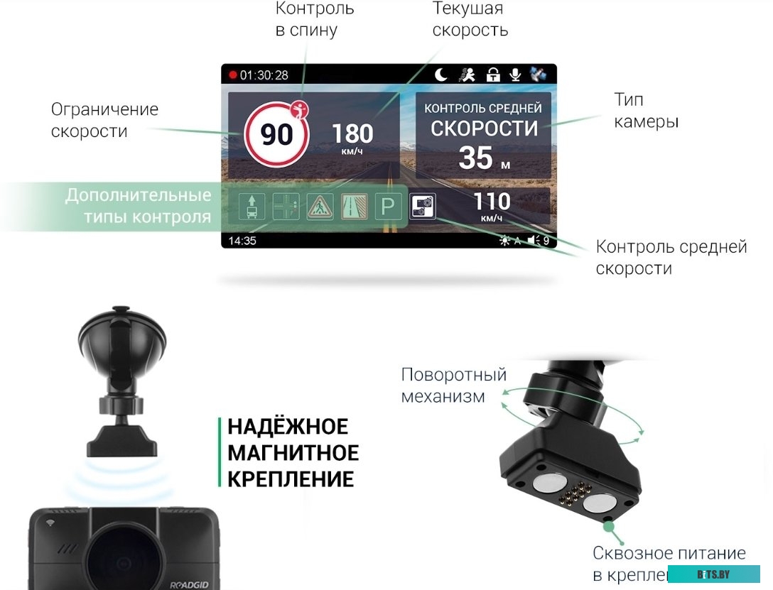 Видеорегистратор  Roadgid CityGo 3 WI-FI 2CH <1045017>
