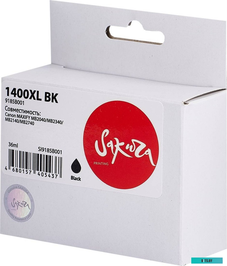Струйный картридж Sakura 9185B001 (1400XL BK) SI9185B001.