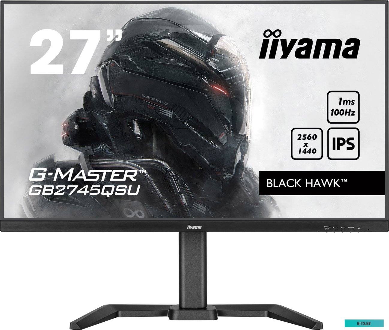 GB2745QSU-B1 Монитор LCD IIYAMA 27'' GB2745QSU-B1 {IPS 2560x1440 100Hz 1ms HDMI DisplaPort USB M/M HAS Pivot}