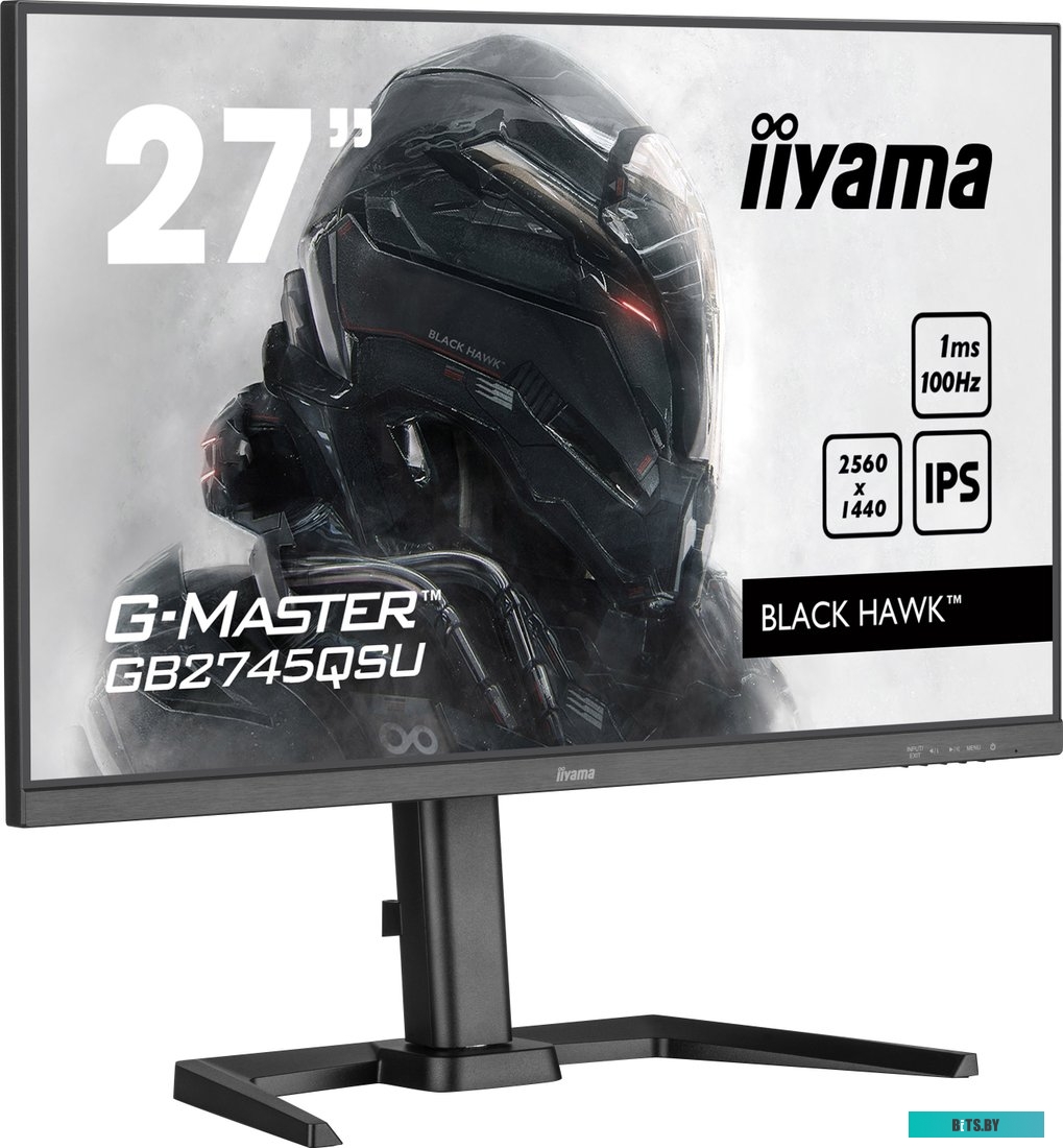 GB2745QSU-B1 Монитор LCD IIYAMA 27'' GB2745QSU-B1 {IPS 2560x1440 100Hz 1ms HDMI DisplaPort USB M/M HAS Pivot}