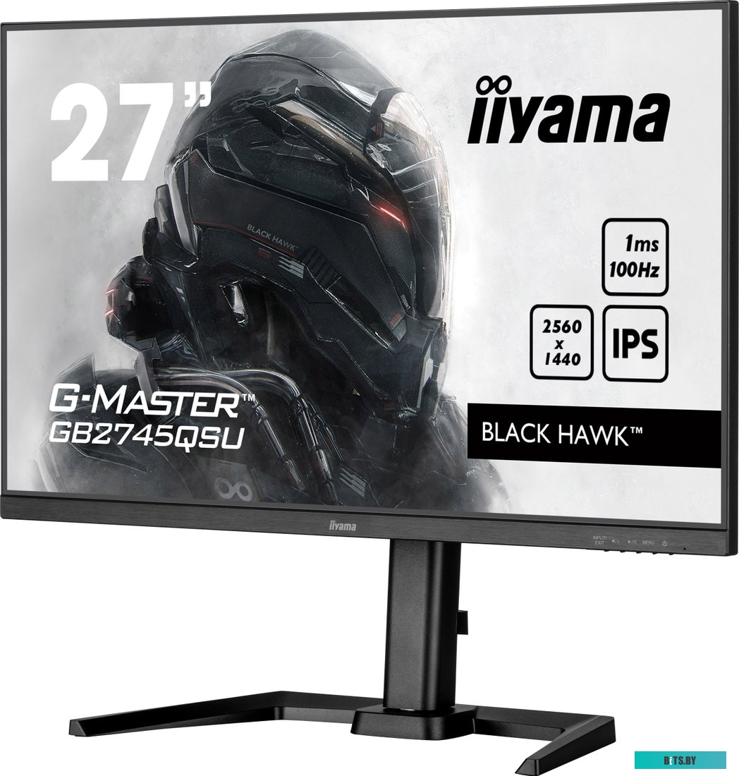 GB2745QSU-B1 Монитор LCD IIYAMA 27'' GB2745QSU-B1 {IPS 2560x1440 100Hz 1ms HDMI DisplaPort USB M/M HAS Pivot}