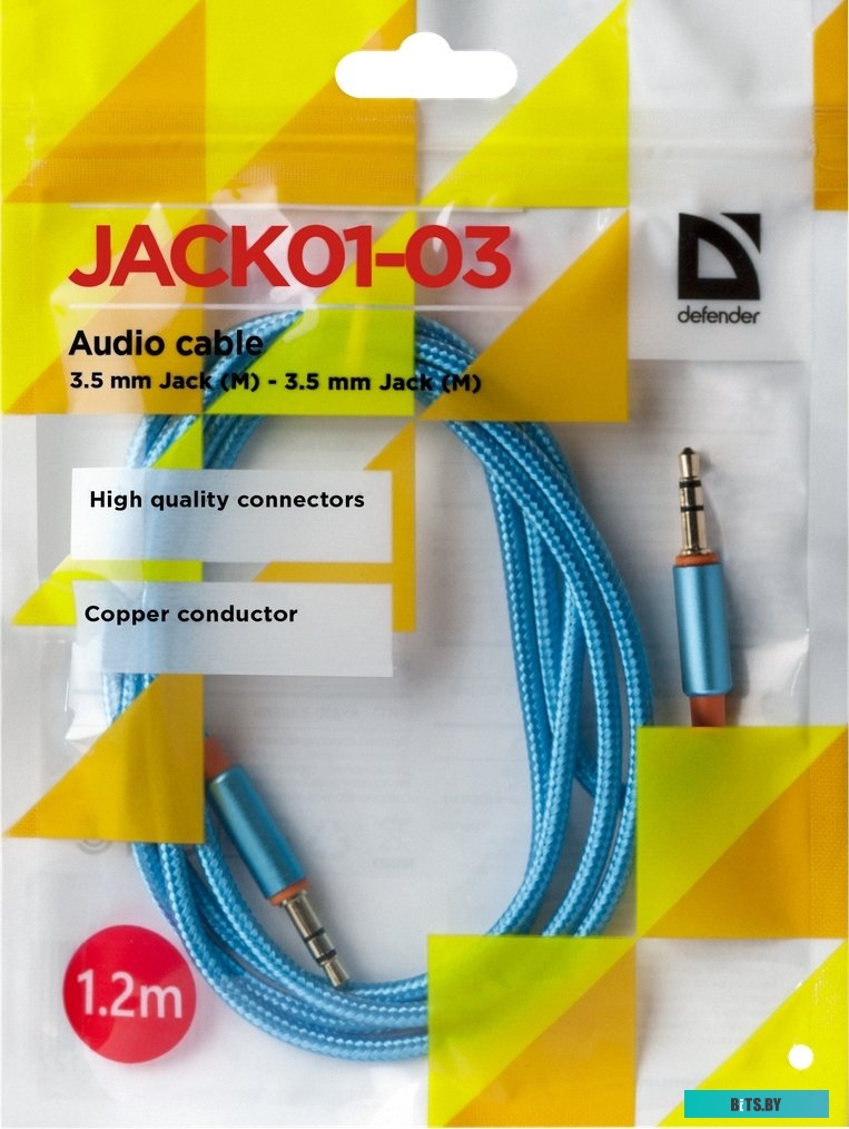 Кабель Defender JACK01-03 1.2 м (синий) <87512>