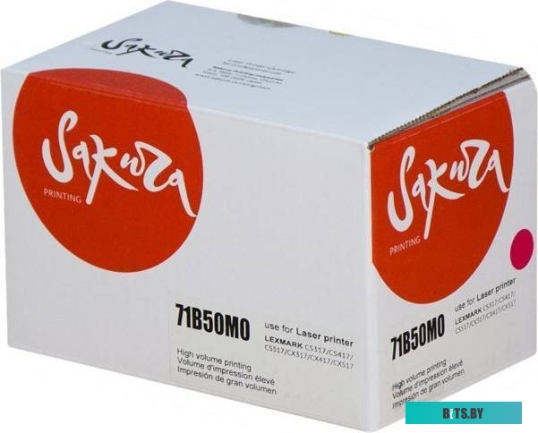 Картридж Sakura SA71B50M0 для Lexmark CS317dn/CS417dn/CS517de/CX317dn/CX417dn/CX417de/CX517de, пурпурный, 2300 к.