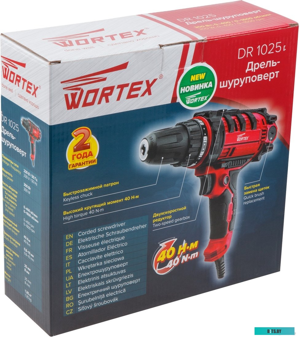Дрель-шуруповерт Wortex DR 1025 DR102500011