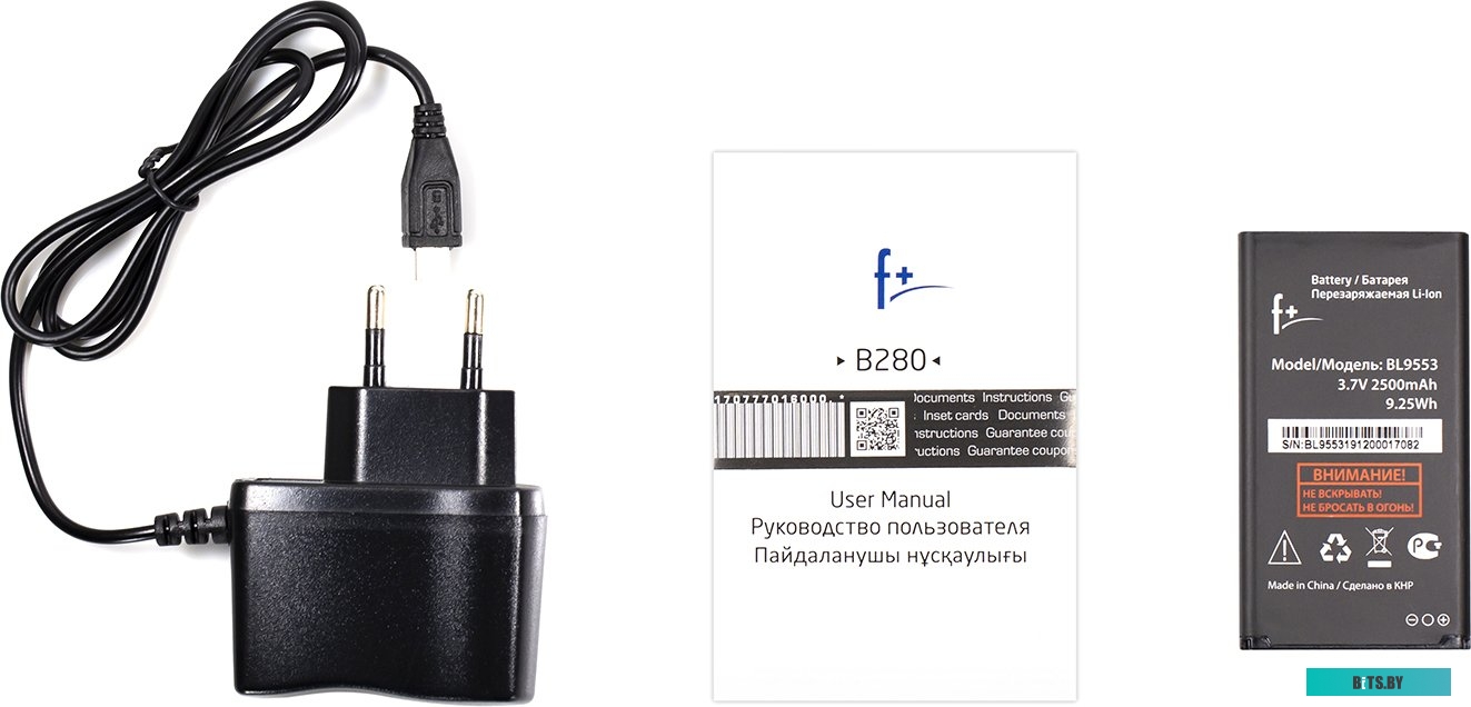 Мобильный телефон F+ B280 (серебристый)