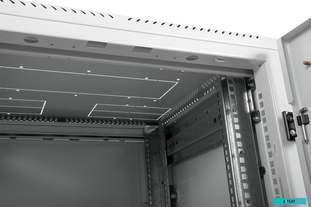 ЦМО Шкаф телекоммуникационный напольный ЭКОНОМ 18U (600 × 800) дверь стекло, дверь металл арт. ШТК-Э-18.6.8-13АА
