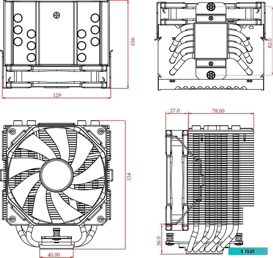 Кулер для процессора ID-Cooling SE-226-XT Black