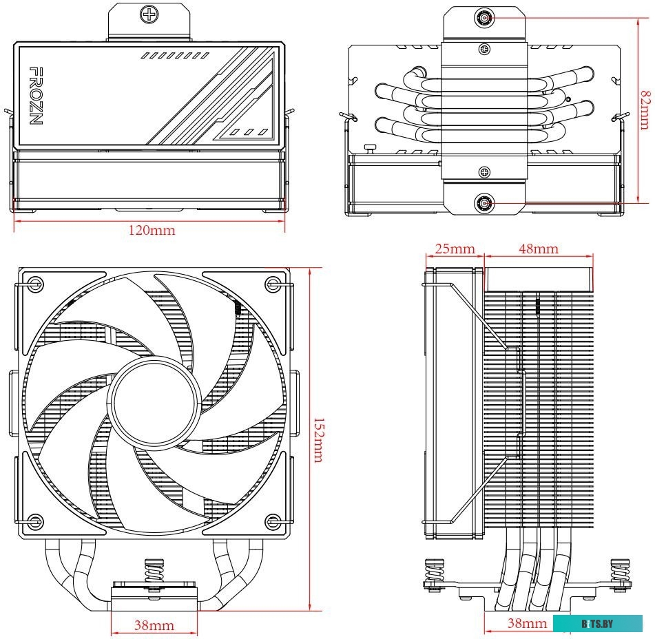 Кулер для процессора ID-Cooling Frozn A410 Black