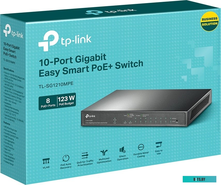 Настраиваемый коммутатор TP-Link TL-SG1210MPE