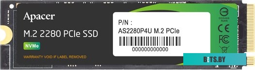 SSD Накопитель Apacer AS2280P4U 512GB AP512GAS2280P4U-1