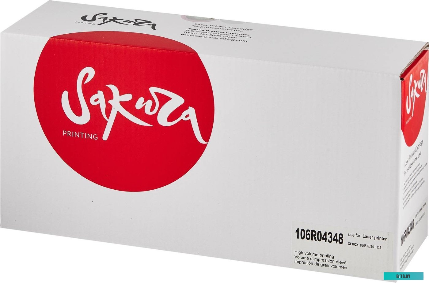 SA106R04348 Картридж Sakura SA106R04348 для Xerox B205, B210, B215, черный, 3000 к.
