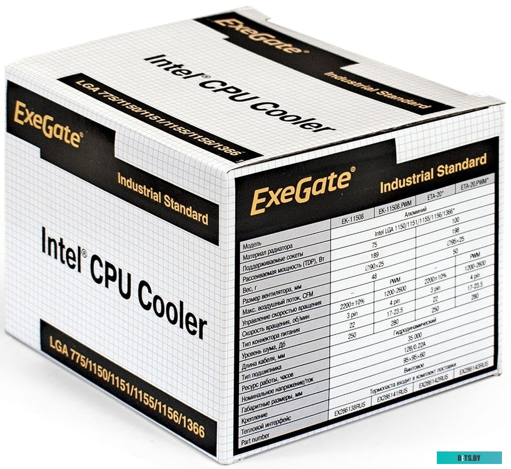 Кулер для процессора ExeGate EK-11508.PWM EX286141RUS