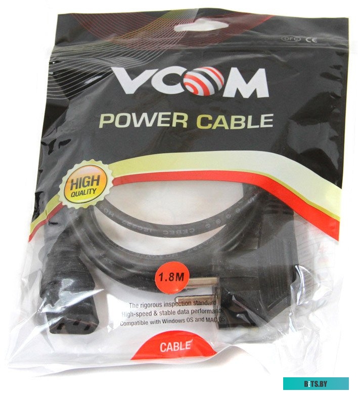 Кабель Vcom CE021-CU0.75EURO-1.8м