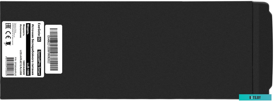 Источник бесперебойного питания (ИБП) ExeGate SpecialPro Smart LLB-1000.LCD.AVR.C13.RJ.USB <EP285484RUS>