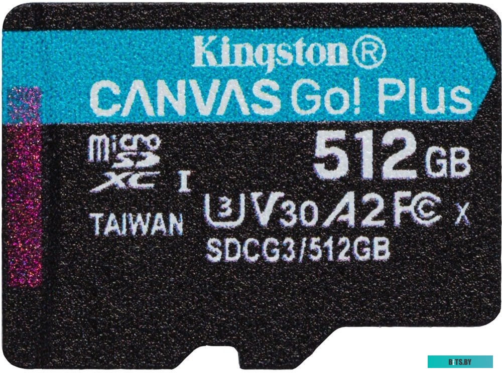 Карта памяти Kingston Canvas Go! Plus microSDXC 512GB (с адаптером) <SDCG3/512GB>