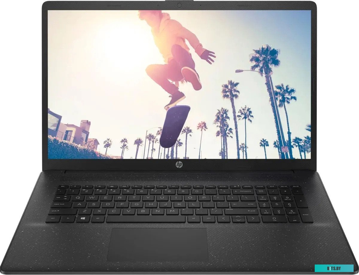7P563EA Ноутбук HP 7P563EA Core i3 N305 8Gb SSD256Gb Intel UHD Graphics 17.3" IPS FHD (1920x1080) Free DOS black WiFi BT Cam