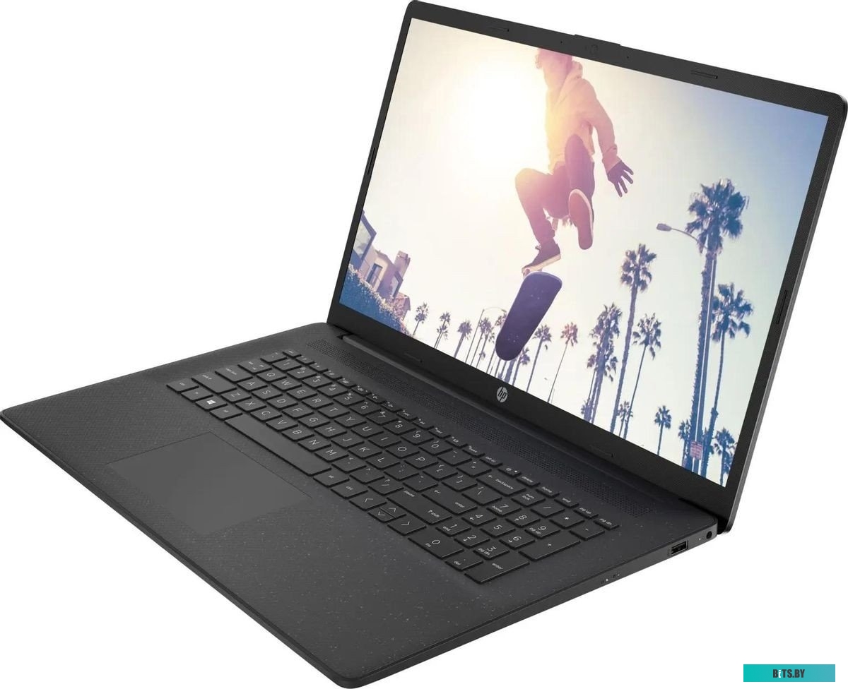 7P563EA Ноутбук HP 7P563EA Core i3 N305 8Gb SSD256Gb Intel UHD Graphics 17.3" IPS FHD (1920x1080) Free DOS black WiFi BT Cam