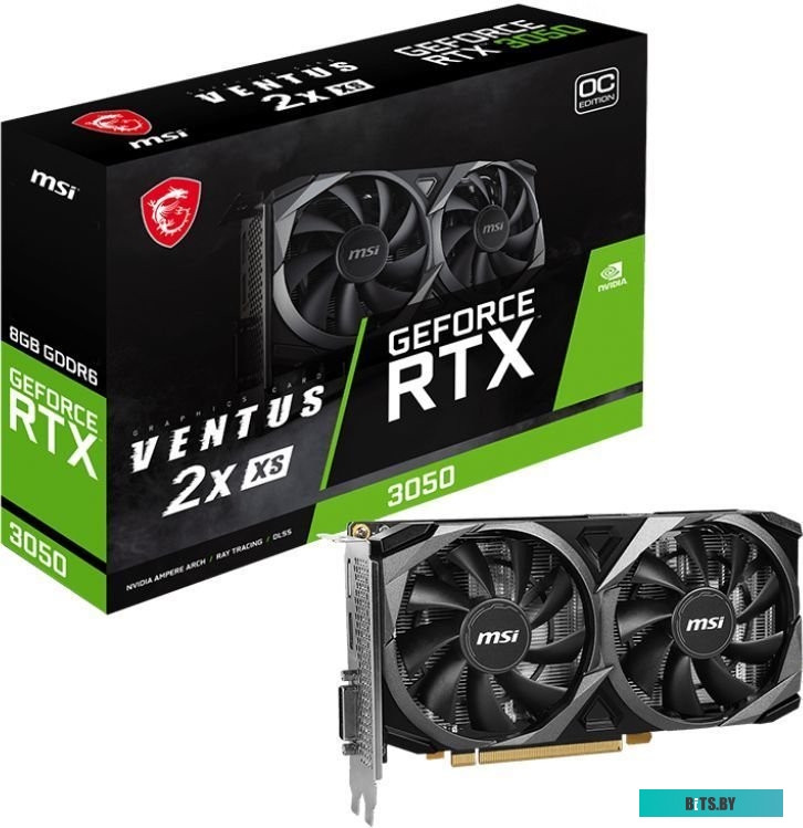 Видеокарта MSI GeForce RTX 3050 Ventus 2X XS 8G OC