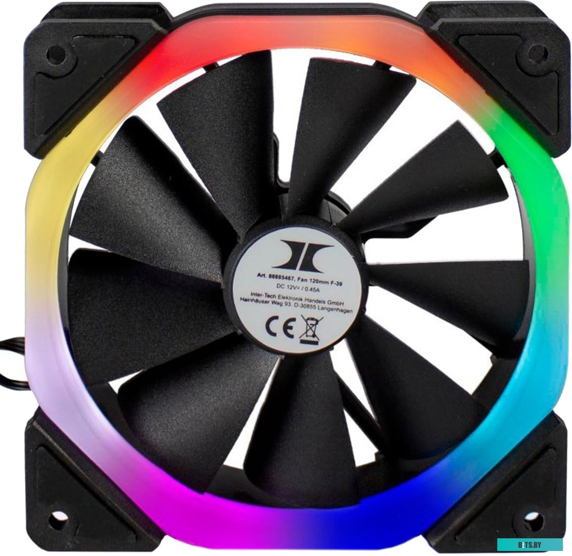 Вентилятор для корпуса Inter-Tech F-39 RGB <88885467>