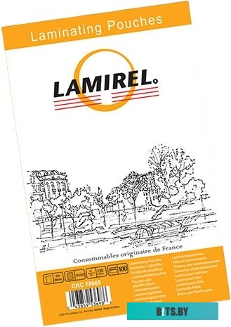 Пленка для ламинирования Lamirel 54x86 мм, 125 мкм, 100 л LA-78665
