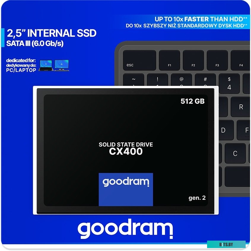 SSD Накопитель Goodram CX400 gen.2 512GB SSDPR-CX400-512-G2