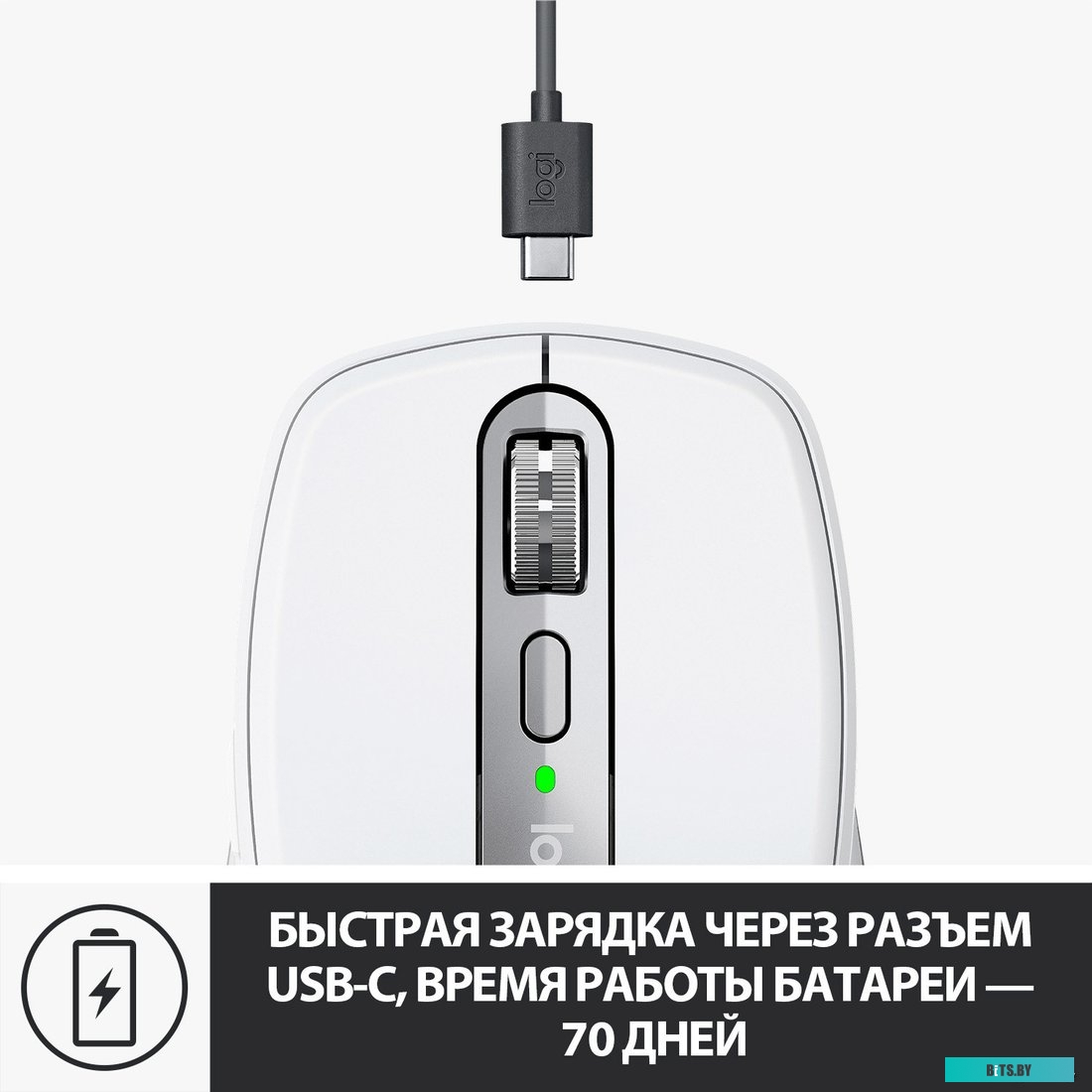 Мышь Logitech MX Anywhere 3 для Mac (светло-серый) <910-005991>