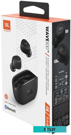 Наушники JBL Wave 100 (черный) <JBLW100TWSBLK>